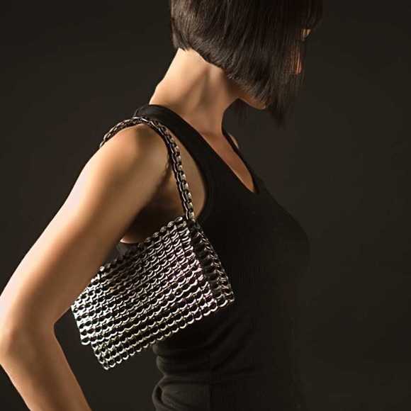 Escama Handbags - Escame Soda Tab Artisan clutch/ purse